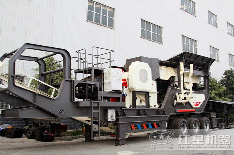 輪胎移動制砂設(shè)備：主機(jī)配顎破機(jī)，價格實惠