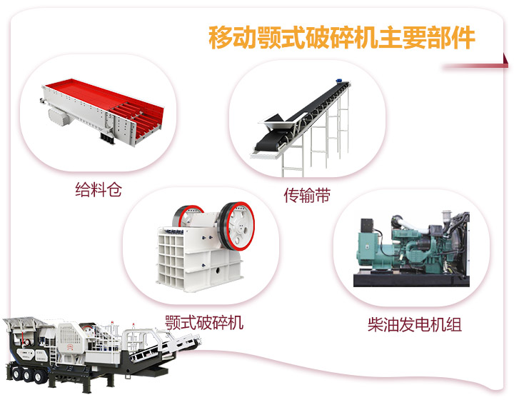 小型移動顎式破碎車一體式生產(chǎn)，占地面積小
