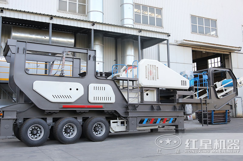 移動顎式石子破碎機(jī)圖片、進(jìn)料粒度大